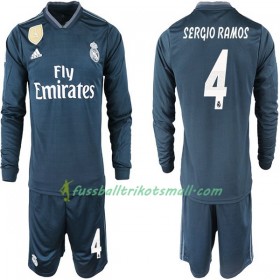 Fußballtrikots Real Madrid SERGIO RAMOS 4 Kinder 2018-2019 Langarm Auswärts-trikot kaufen